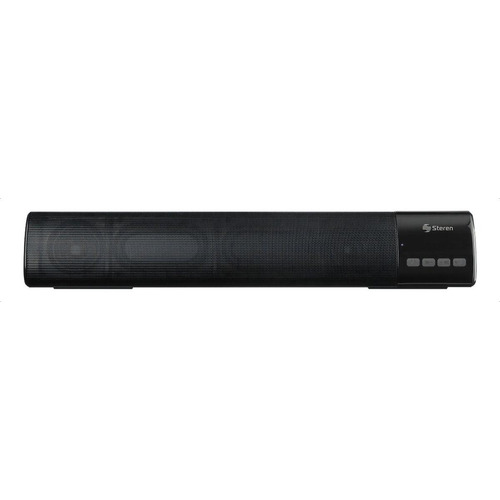 Bocina Steren Boc-881  Portátil Con Bluetooth Negra 110v/220v 