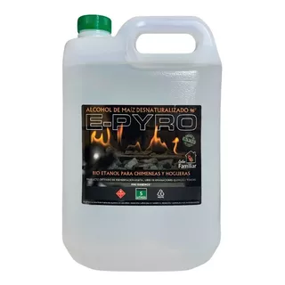 Bio-etanol Para Chimeneas E-pyro 5lt Desnaturalizado 96° Eco