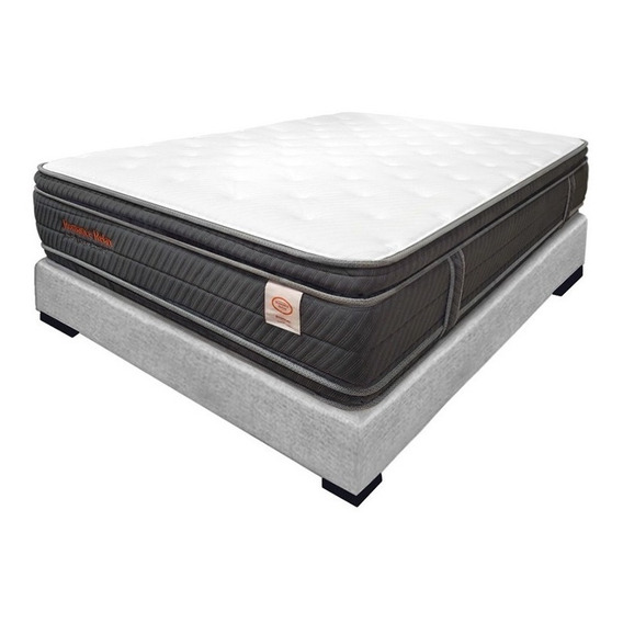 Colchón Firme Sencillo 100 Pedic Super Premium + Base Elite