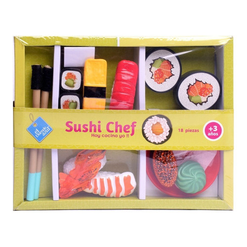 Juego De Comida Sushi Chef El Duende Azul Color Multicolor