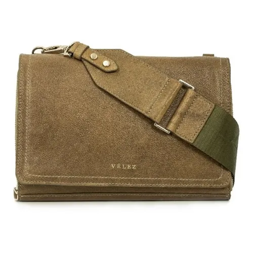 Bolso Bowling De Cuero Para Mujer Con Tapa Y Cargadera V lez