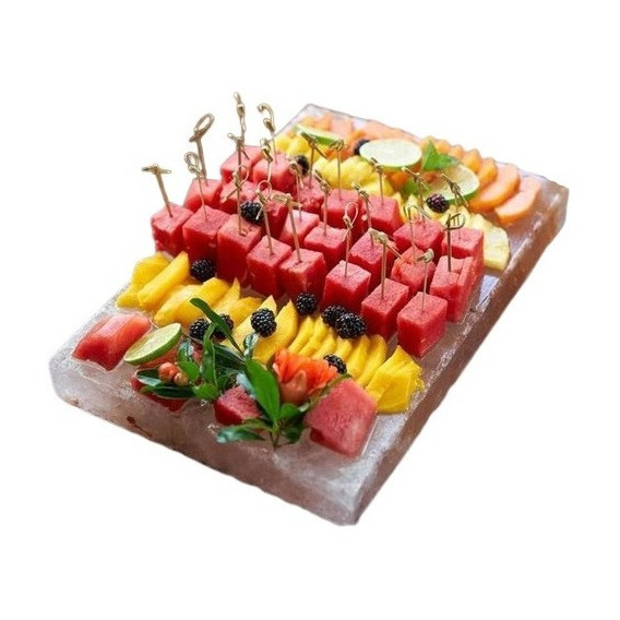 Tabla Sal Rosada Himalaya Sushi Postre Decoración Emplatado 