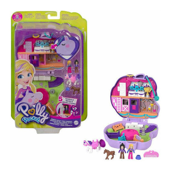 Polly Pocket Estuché De Poni Jumpin  Style Pony Micro