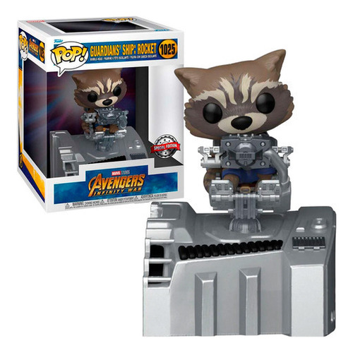 Funko Pop Rocket En Benatar #1025 Avengers Infinity War Marvel Figura De Accion Original