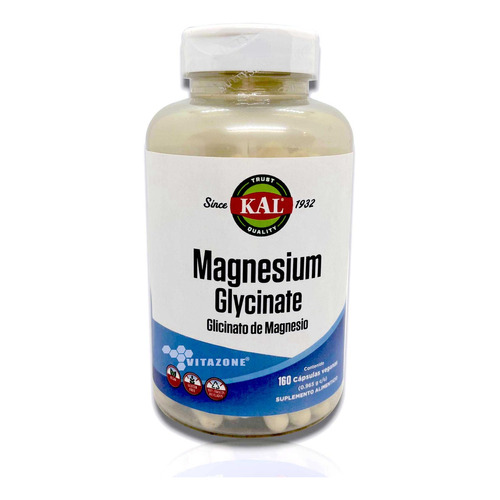 Glicinato De Magnesio 160 Tabletas Kal Vegano