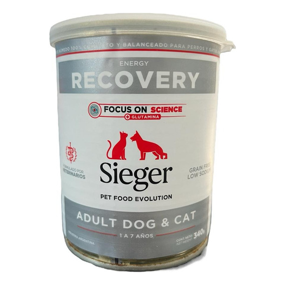 Recovery Sieger  Para Perros Y Gatos X 12 Latas De 340 Gr