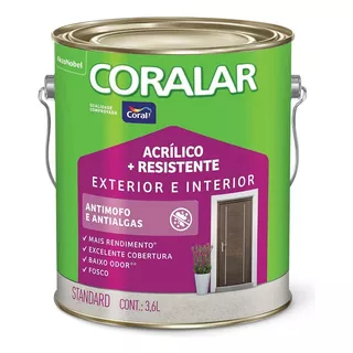 Coralar Acrílico Mais Resistente Galão 3,6l Pedra Preciosa