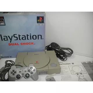 Console Sony Playstation 1 Fat Com Caixa- Memory Card- Manual Original