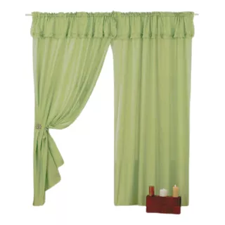 Cortinas Tela Voile Riel Barral Faldon Ancho 3m Yabell