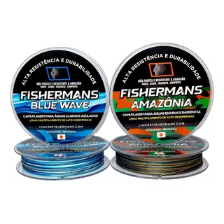 Linha Multifilamento Fishermans Camuflada 8x 0.28 30lbs 300m