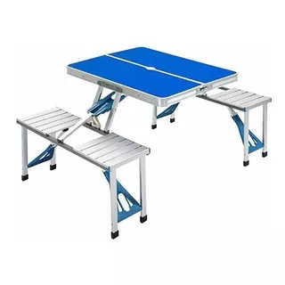 Mesa Camping Con Sillas Plegable Comedor Portátil Extensible