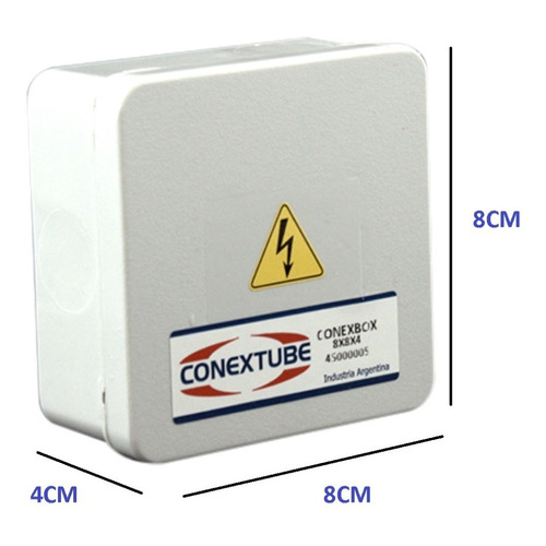 Caja De Pase Estanco Ip65 Conexbox 8x8x4 Cm Conextube