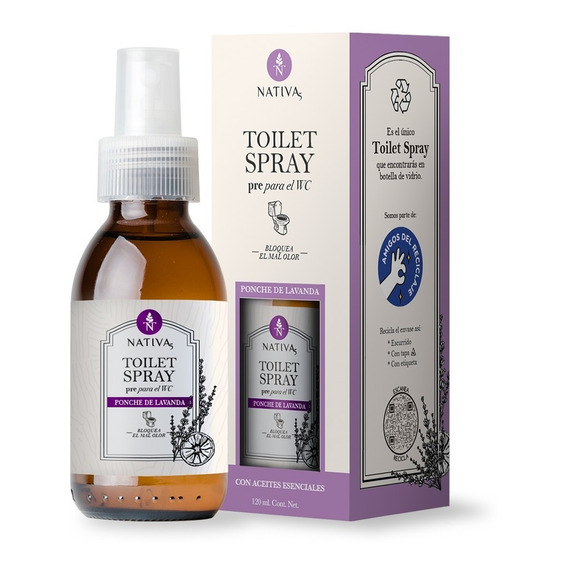 Poop Spray Aromatizante Lavanda Elimina Olor Wc Baño 120ml