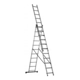 Escalera Aluminio Extensible 3 Tramos 5mt Gladiator - Ynter