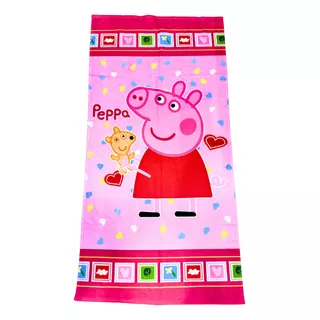 Toalha Infantil Banho Praia Algodão Grande Peppa Pig