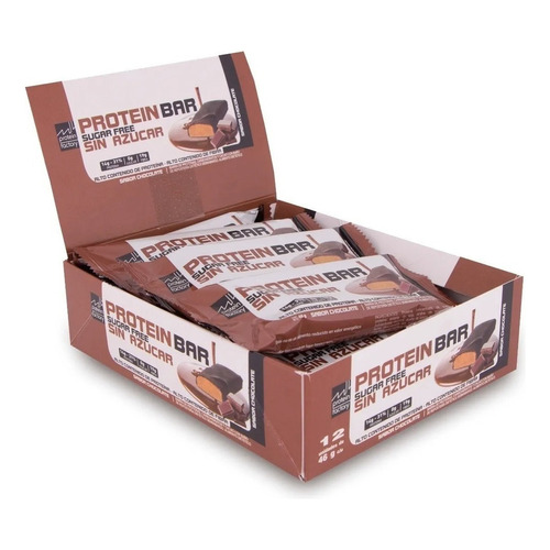 Caja 12 Barritas Proteicas Chocolate Protein Bar S/azucar Dw