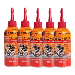 Lubrificante Corrente Bike Cera Biciclet Tectire 120ml 5un