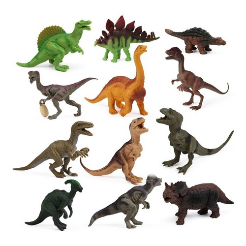 12 Dinosaurios De Juguete De Tamaño Mediano Surtidos