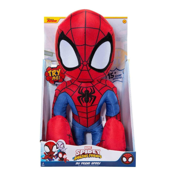 Peluche Spiderman Con Sonido 40 Cm Mi Amigo Spidey Marvel