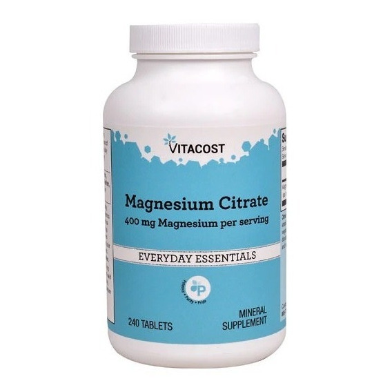 Citrato De Magnesio Vitacost  400 Mg   240 Tabletas