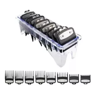 Kit 8 Pente Wahl Clipper De Corte + Porta Pente Acrílico