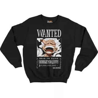 Pullover Sudadera One Piece Anime Luffy Gear 5 Dios Sol Want