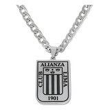 Collar Alianza Lima Hombre Equipo Futbol Acero Inoxidable