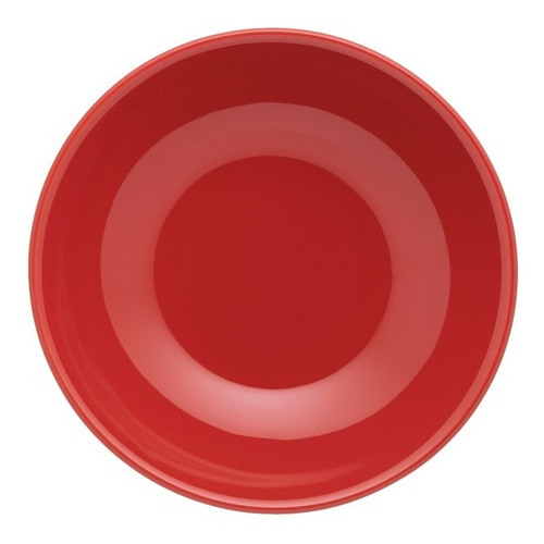Set X 6 Plato Hondo Oxford Unni 20 Cm Vajilla Ceramica Rojo