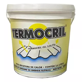 Tinta Térmica Redutora De Calor P/ Telhas 3,6 Lts Termocril