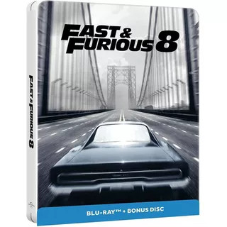 Rapido Y Furioso 8 Vin Diesel Pelicula Blu-ray Steelbook