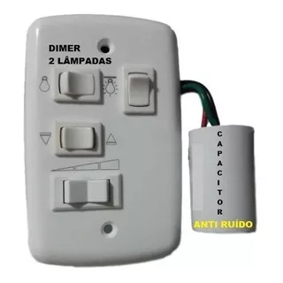 Dimer Capacitor 2 Lâmpadas Serve Ventilador De Teto Volare