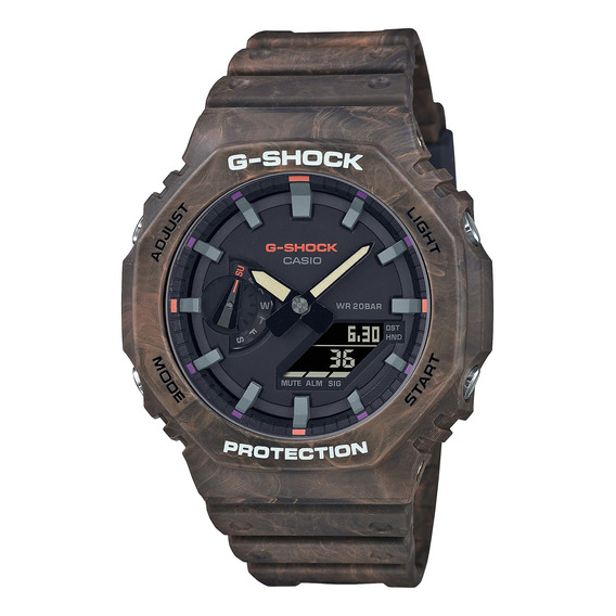 Reloj G-shock Ga2100fr-5a Mystic Forest Brown Para Hombre