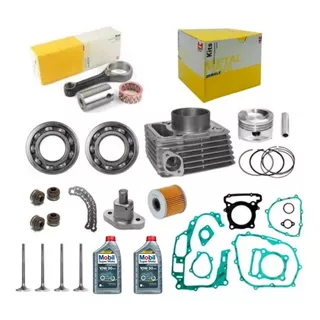 Kit Motor Cilindro Cb 300 Completo Biela Rolamentos Óleo