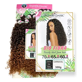 Cabelo Bio Orgânico Fibra Vegetal  300g 70cm Aspecto Natural