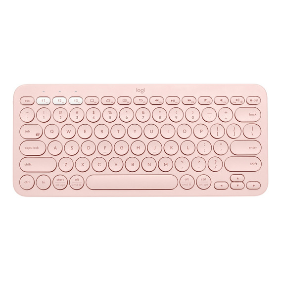 Logitech K380, Teclado Bluetooth Multi-dispositivo - Rosado Color del teclado Rosa Idioma Español