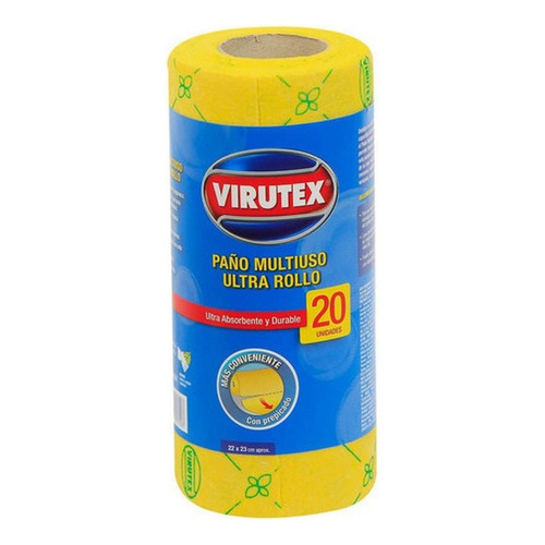Paño Multiuso Ultra X20 Ultra Absorbente  Amarillo Virutex