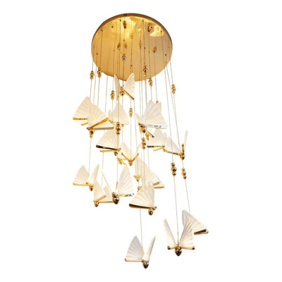 Colgante Mariposas 20152-0 Dorado Led