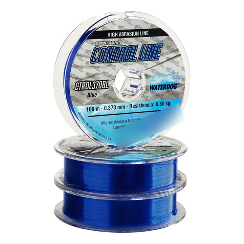 Nylon Tanza Waterdog Control Line 0.47mm 100mts 13,7kg Color Azul