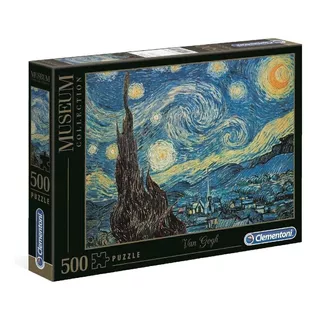 Rompecabezas Clementoni Museum Collection Van Gogh  - Starry Night 30314 De 500 Piezas