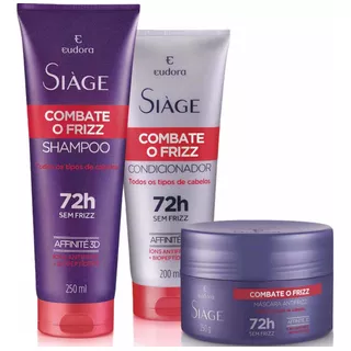  Combate O Frizz Siàge Eudora  - 3 Produtos