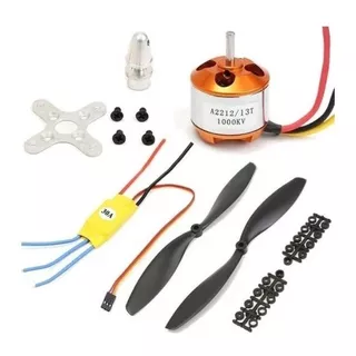 A2212 1000kv Motor + 30a Brushless Esc + Kits De Helice