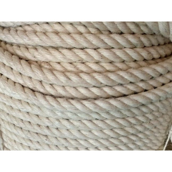 Soga De Henequén O Sisal De 19 Mm O 3/4 , 40 Mtrs 