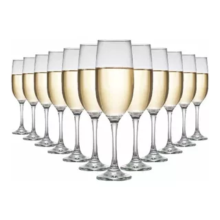 Ruvolo Taça Champagne Taça Champanhe Roma 215ml Jogo 12 Pcs Cor Transparente