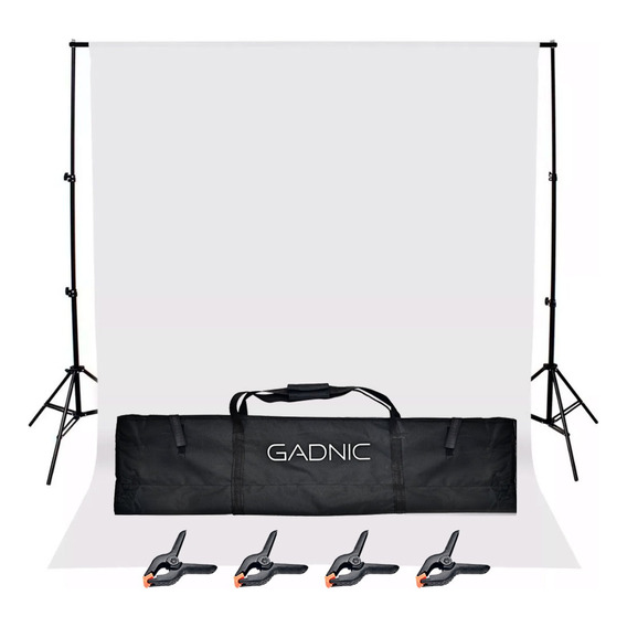 Fondo Fotográfico 3x3m Gadnic Kit Soporte Poliéster Lavable