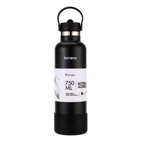 Botella Térmica Terrano 750ml Con Pico Color Negro
