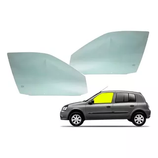 Par Vidro Porta Dianteira Renault Clio 4 Portas 1999 A 2016