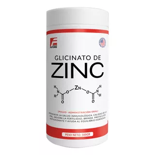 Glicinato De Zinc En Polvo 500g