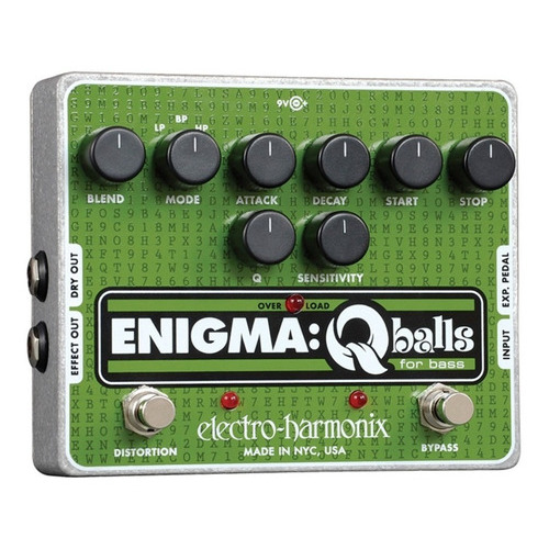 Pedal Electro Harmonix Enigma Q Balls Para Bajo Color Verde
