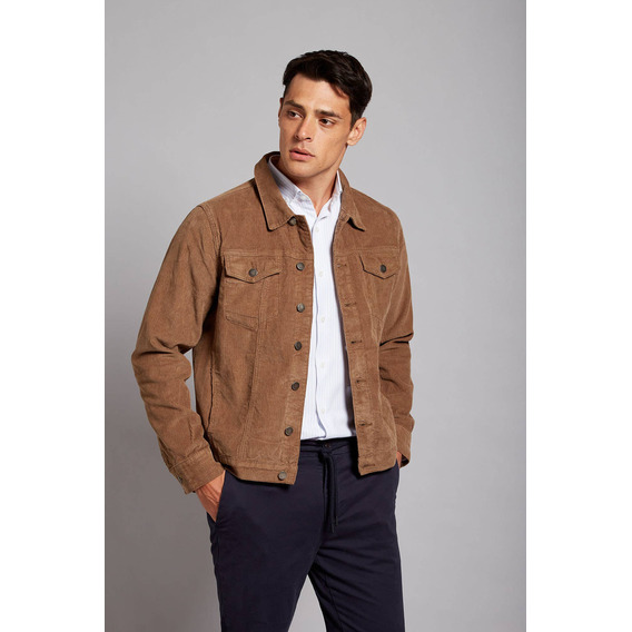 Campera Devré Corderoy Tostado Hombre 01d000140037