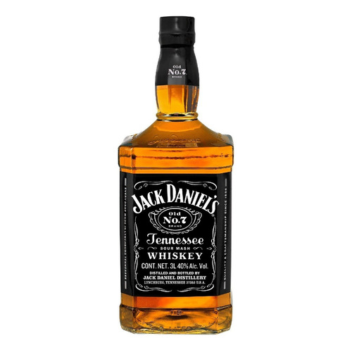 Whisky Jack Daniels Tennessee Old N 7 40% De Alcohol 3 Litros Unidad